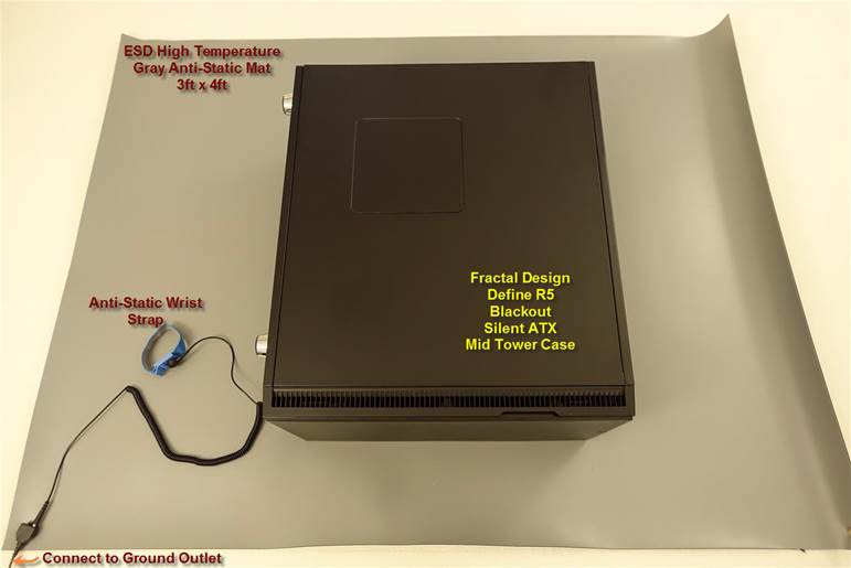 High Temperature Mat With Grounding Cord and Antistatic Wrist Strap